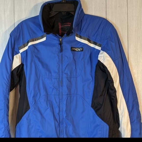 Spyder Snow Jacket With Fold Up Hood EUC SZ 18 - Picture 8 of 9
